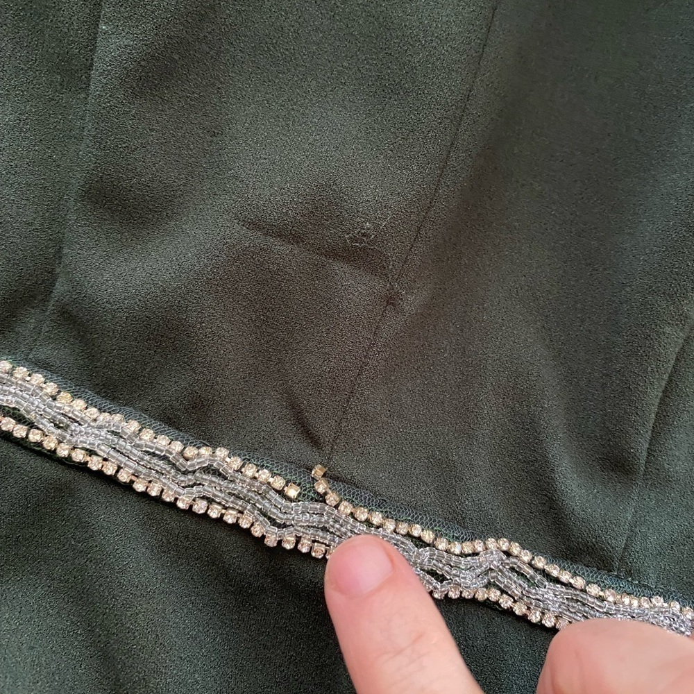 Honey and Rosie Sleeveless Keyhole Beaded Waist Fit-And-Flare Scuba Dress - Picture 7 of 10